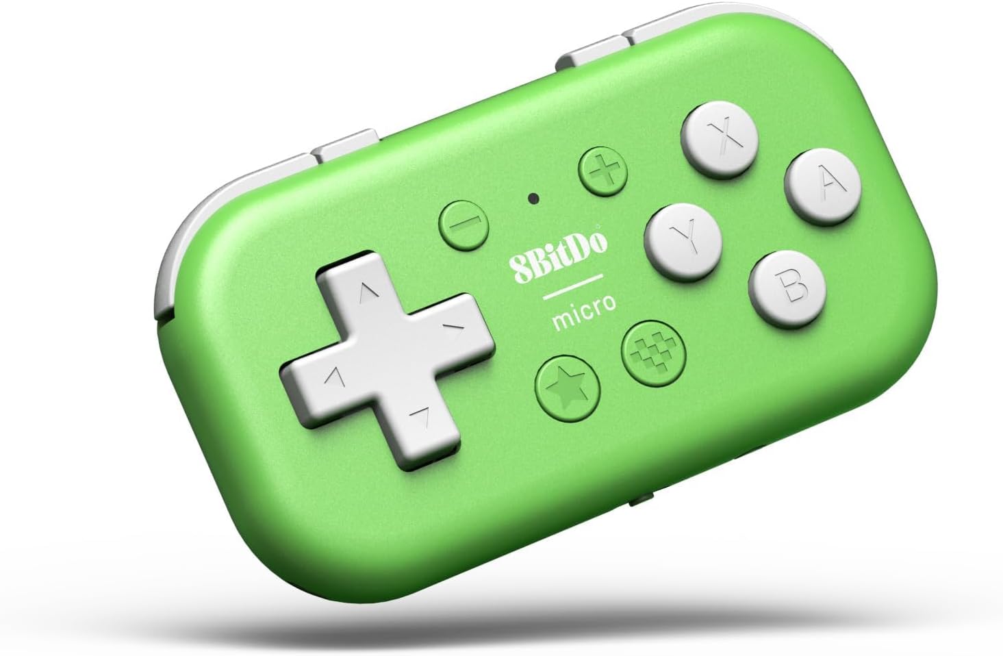 Mikro Bluetooth Gamepad Switch, Android ve Raspberry Pi için Cep Boyutunda Mini Denetleyici, Klavye Modunu Destekler (Yeşil)