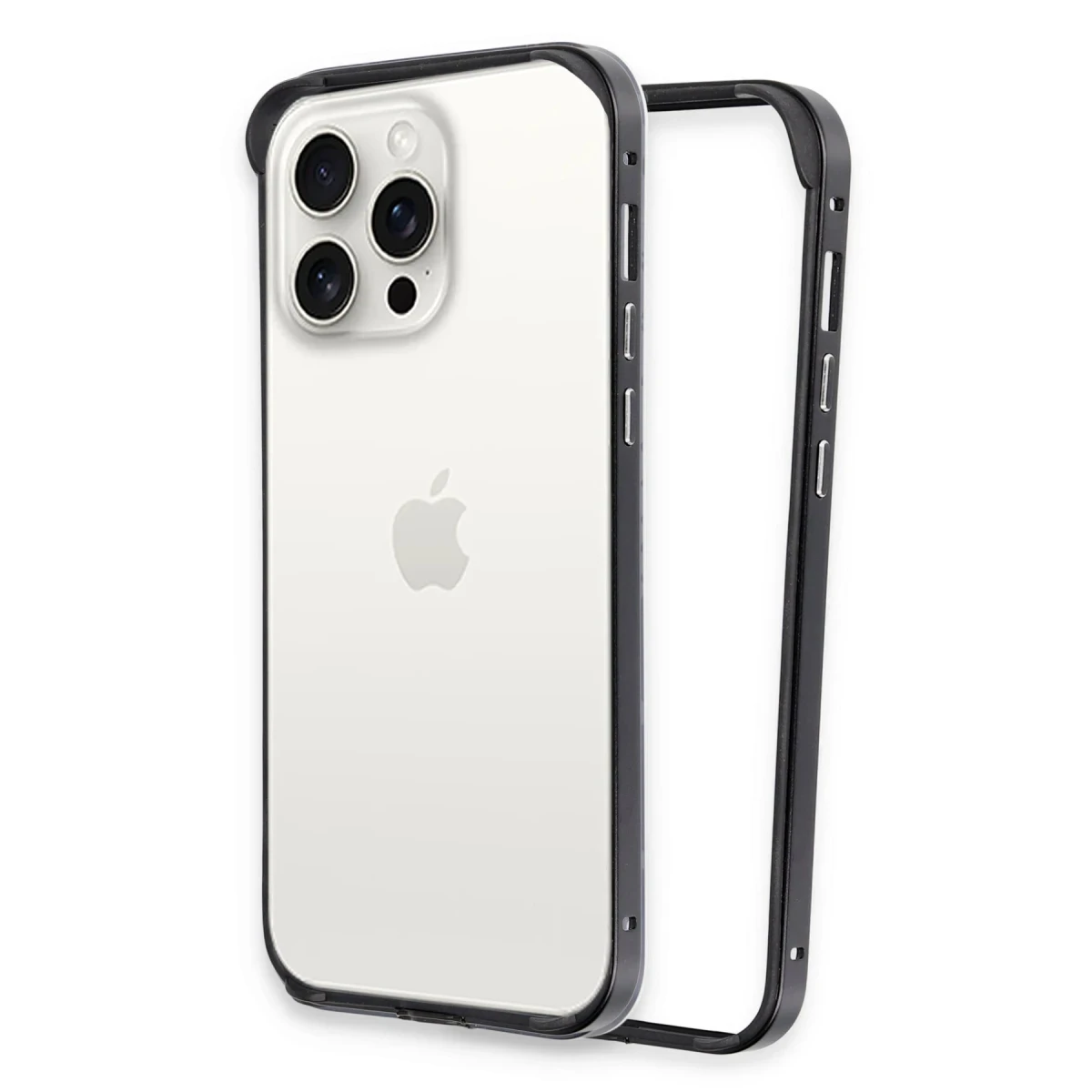 Joko Apple iPhone 15 Pro Max Land Bumper Koruma Kapak - Siyah
