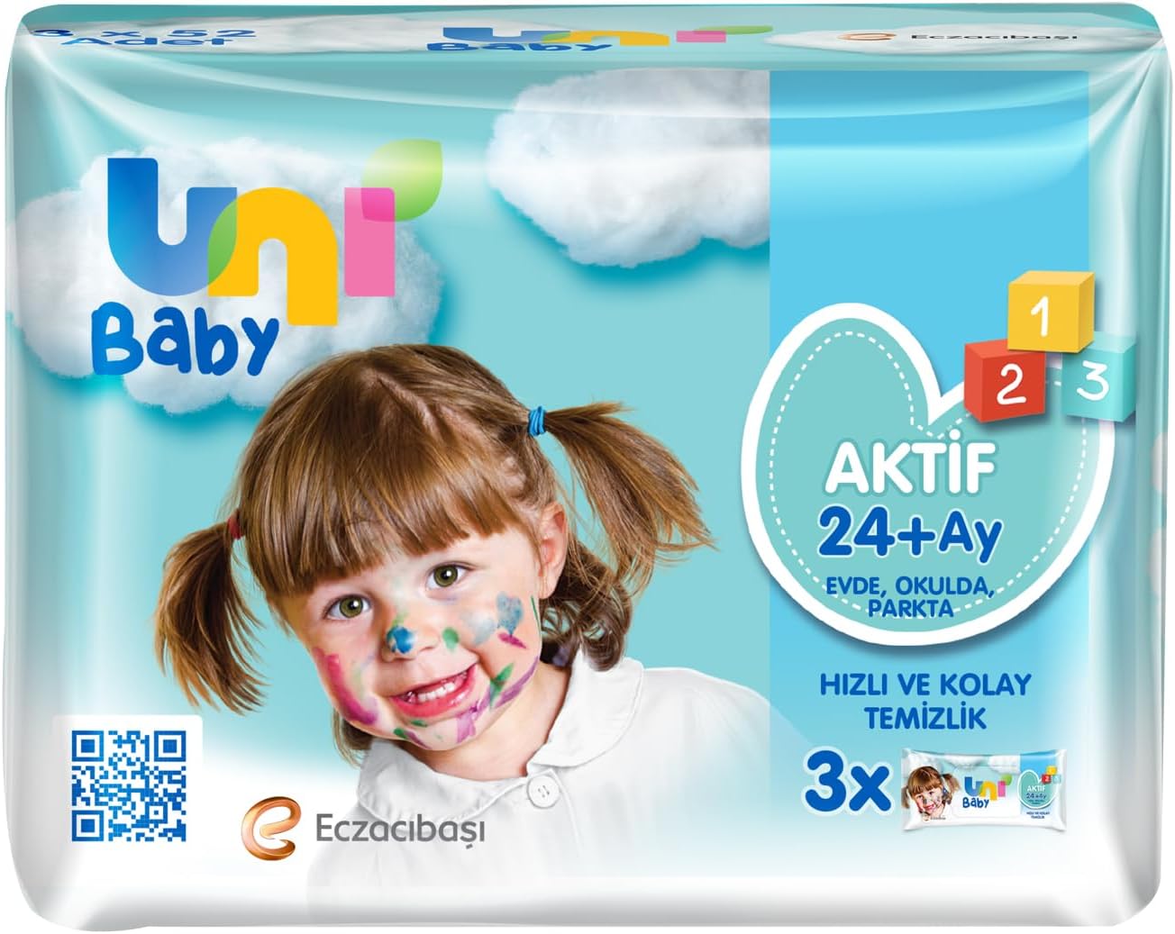 Aktif Simple Clean 3x52'li Islak Mendil
