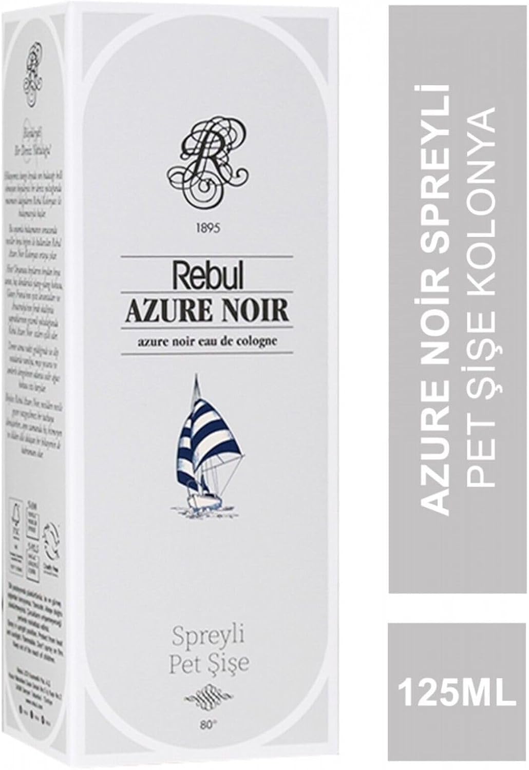 Azure Noir Eau De Cologne 125 ml
