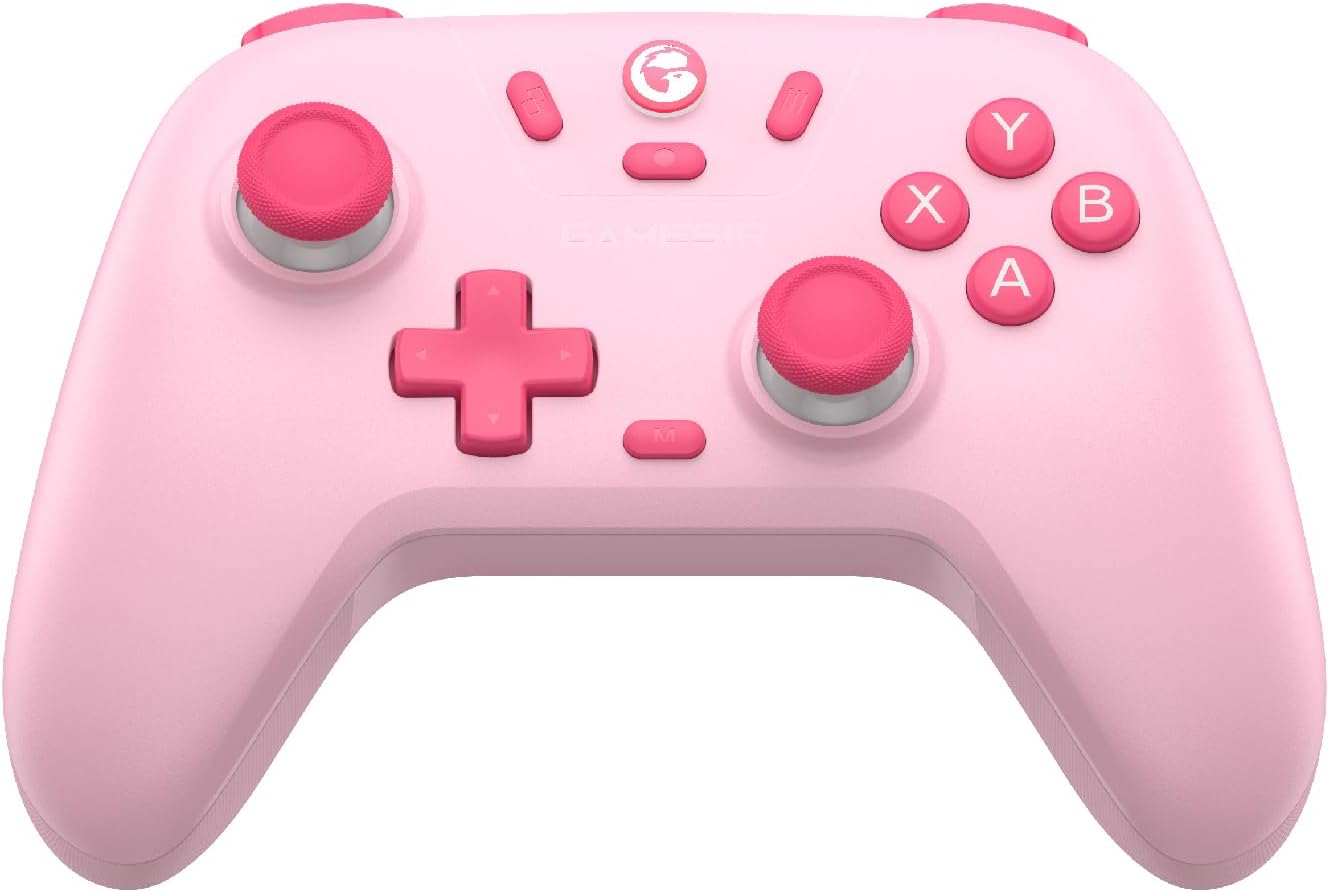 Nova Lite Wireless Controller – 2.4G & Bluetooth Gamepad for Windows PC, iPhone, Android, Switch & Steam Deck – Hall Effect Triggers, Turbo Function, Rumble Vibration (Blush Pink)
