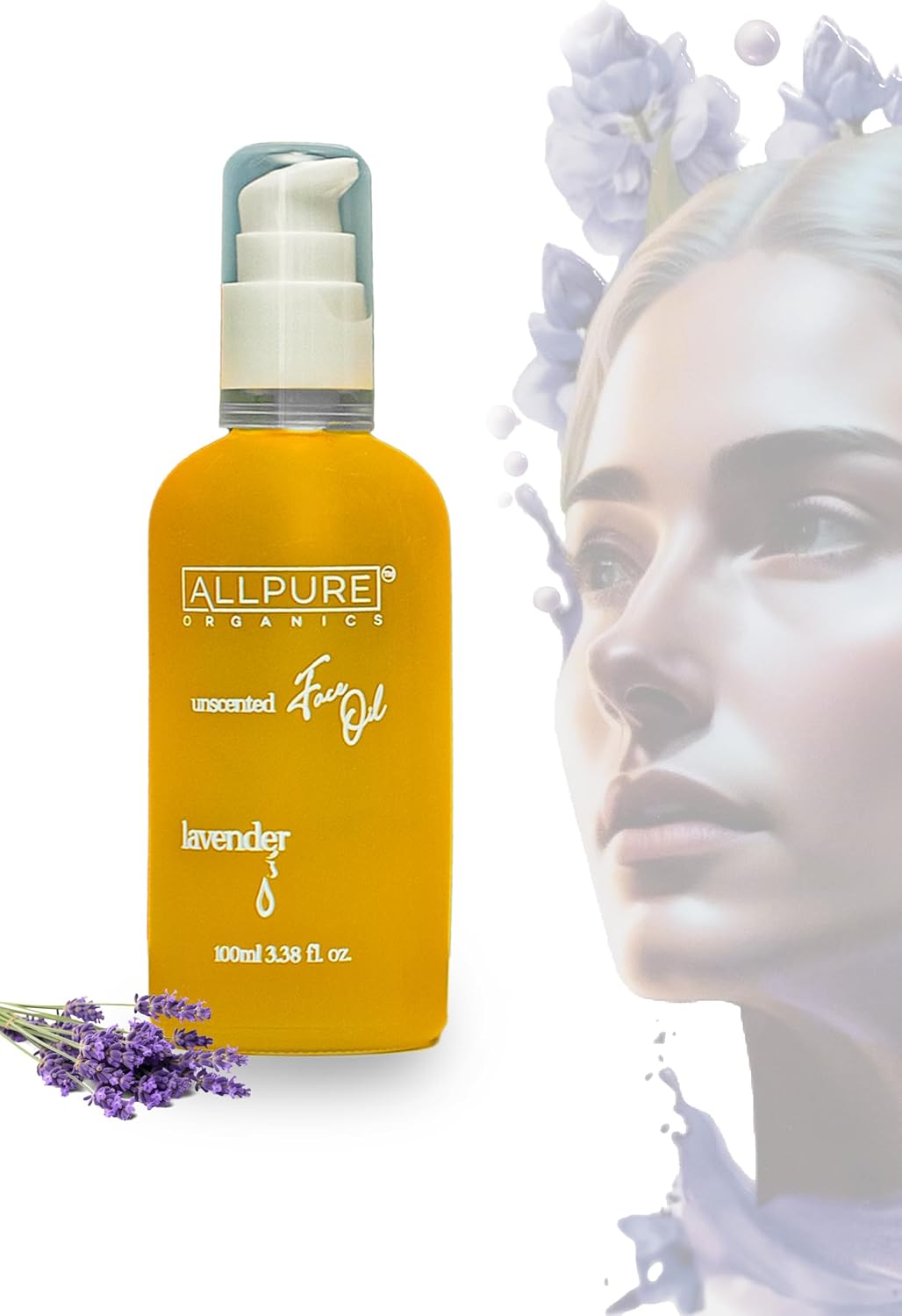 Organik Lavanta Yüz Bakım Yağı, Besleyici ve Onarıcı, Leke ve Akne Karşıtı, 100 ml