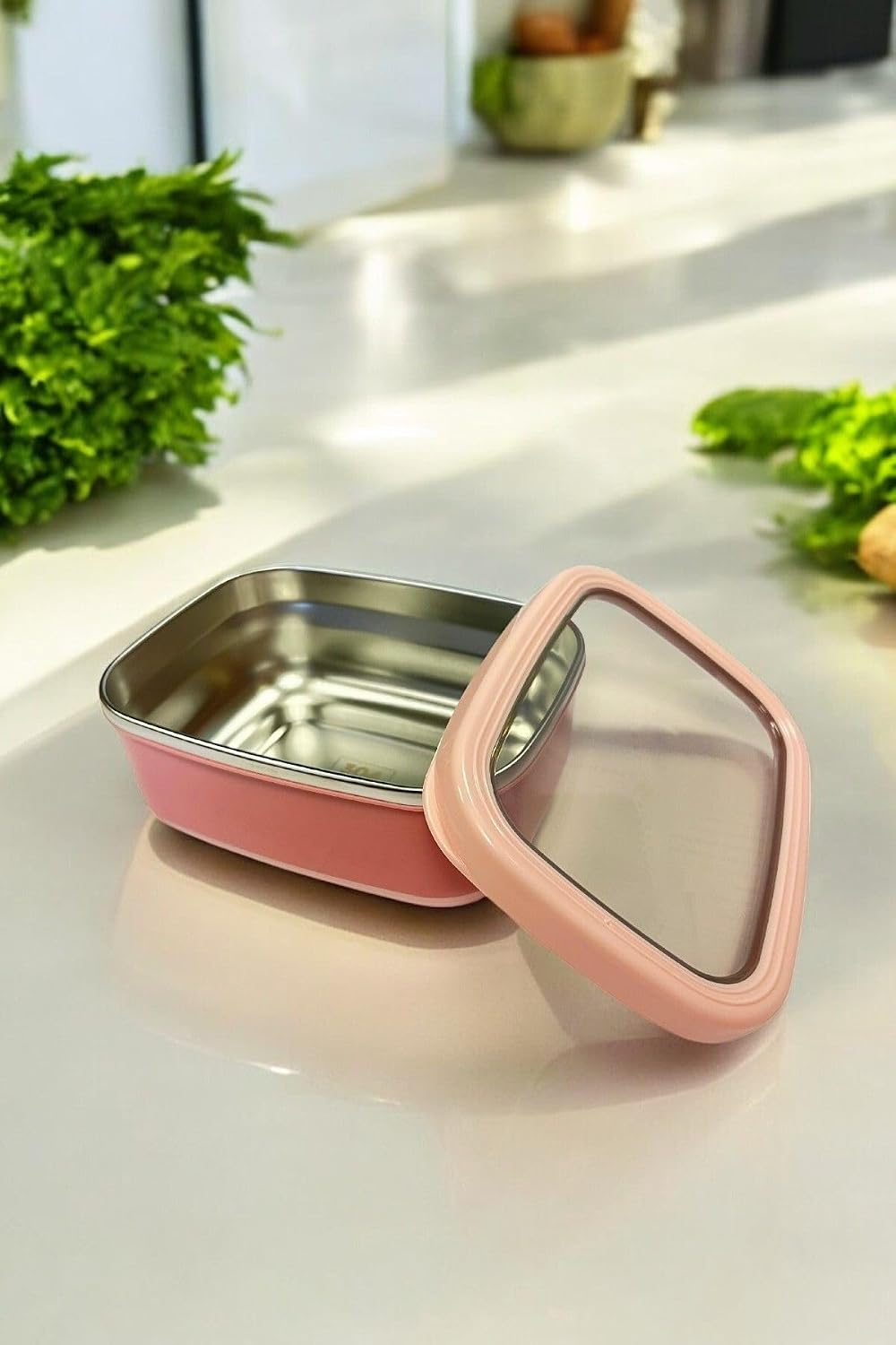 Dikdörtgen Saklama Kabı 1,40 L Pembe Vp-930, Pembe