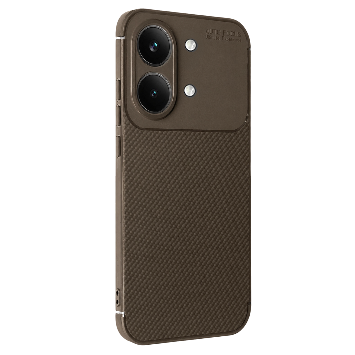 Xiaomi Poco X8 Pro Max Auto Focus Karbon Kapak - Kahverengi