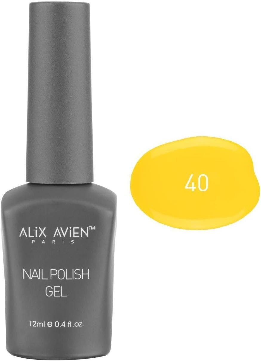 Uv Kalıcı Sarı Jel Oje 40 - Gel Polish - 12 ml