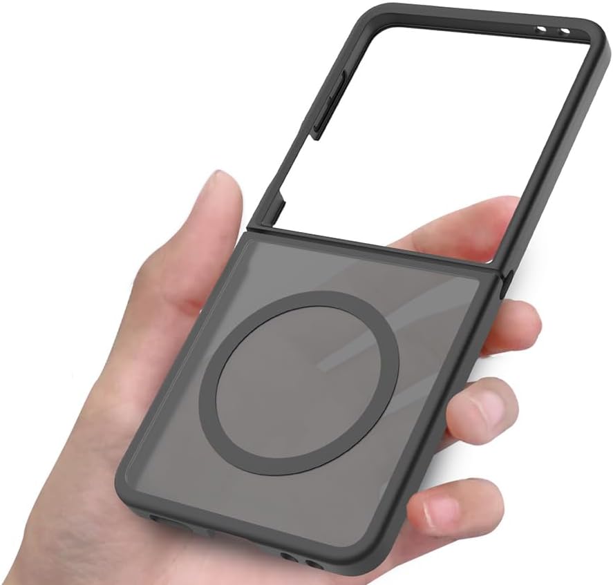 Samsung Galaxy Z Flip 8 İle Uyumlu Kılıf M-Safe Şarj Özellikli Kamera Korumalı Lunex Kapak Z Flip 8 için kılıf