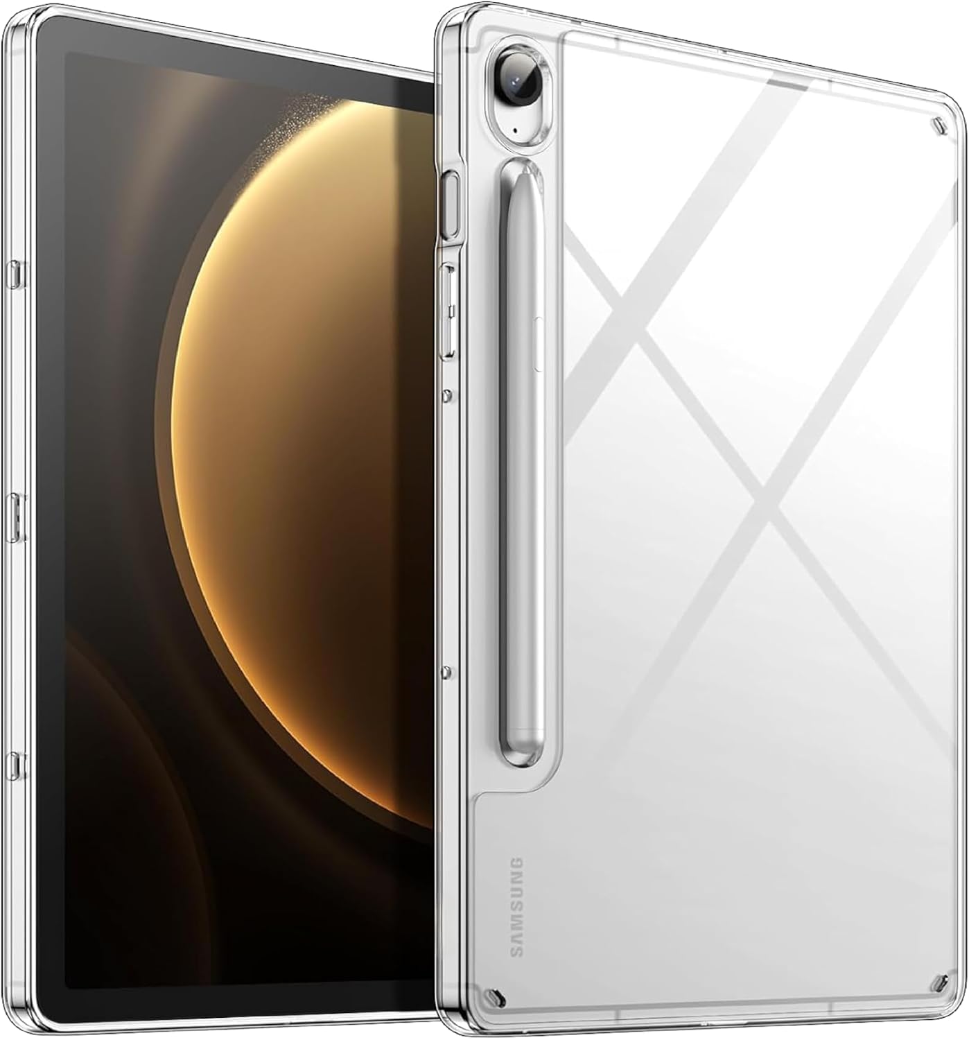 Samsung Tablet Kılıf Şeffaf Silikon Arka Kapak (Galaxy Tab S9 FE/Galaxy Tab S9 X710)