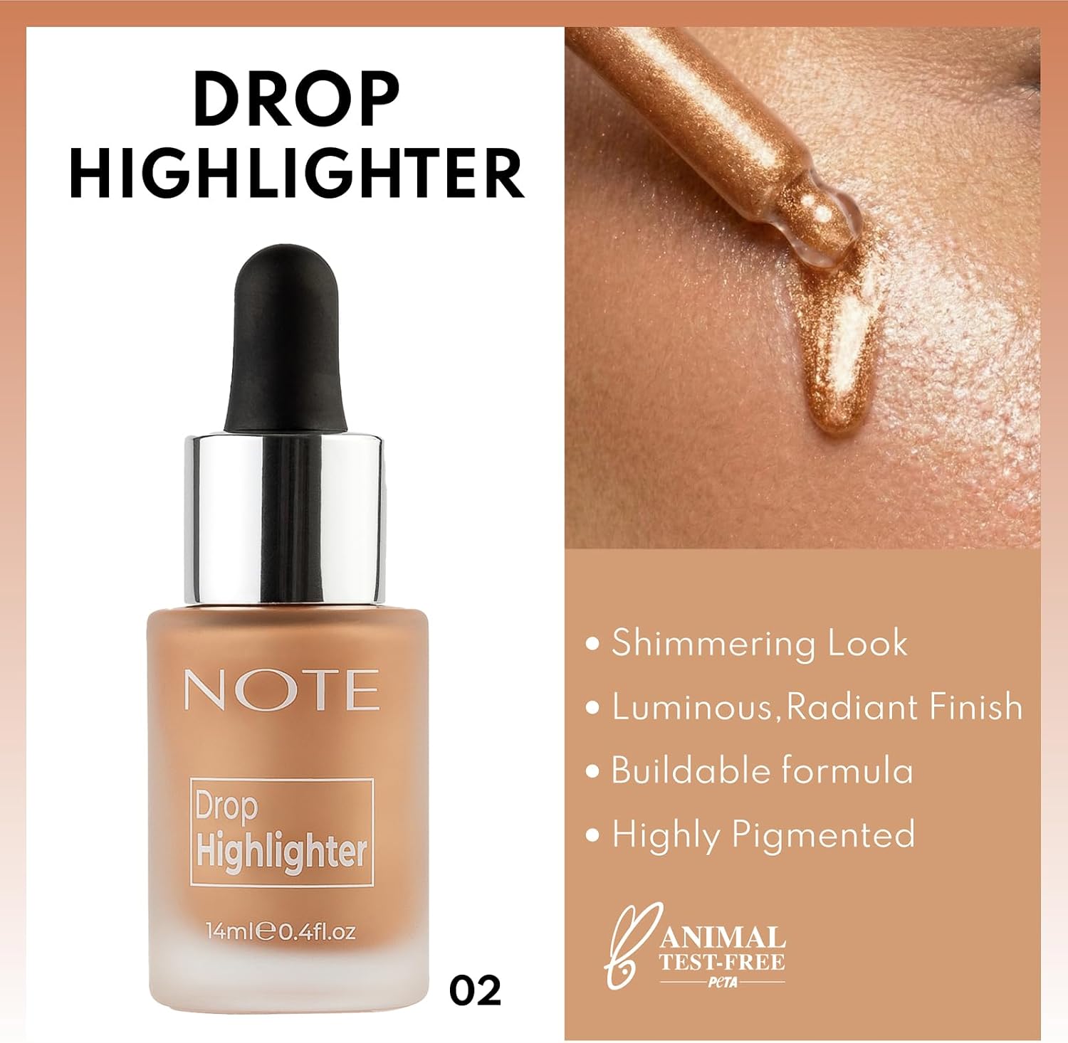 Drop Highlighter Likit Aydınlatıcı 02 Charming Desert