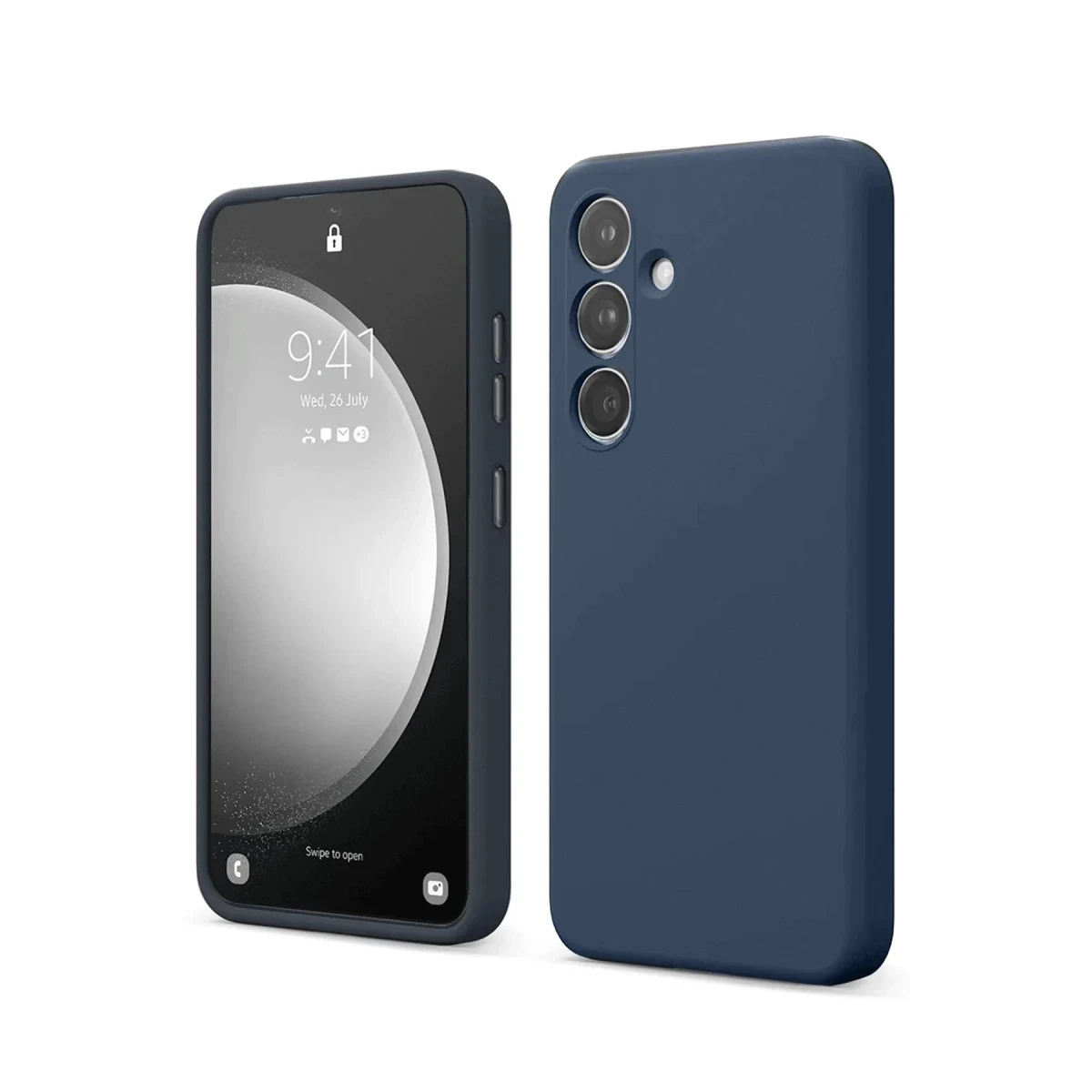 Samsung Galaxy S24 FE Kılıf First Silikon - Lacivert