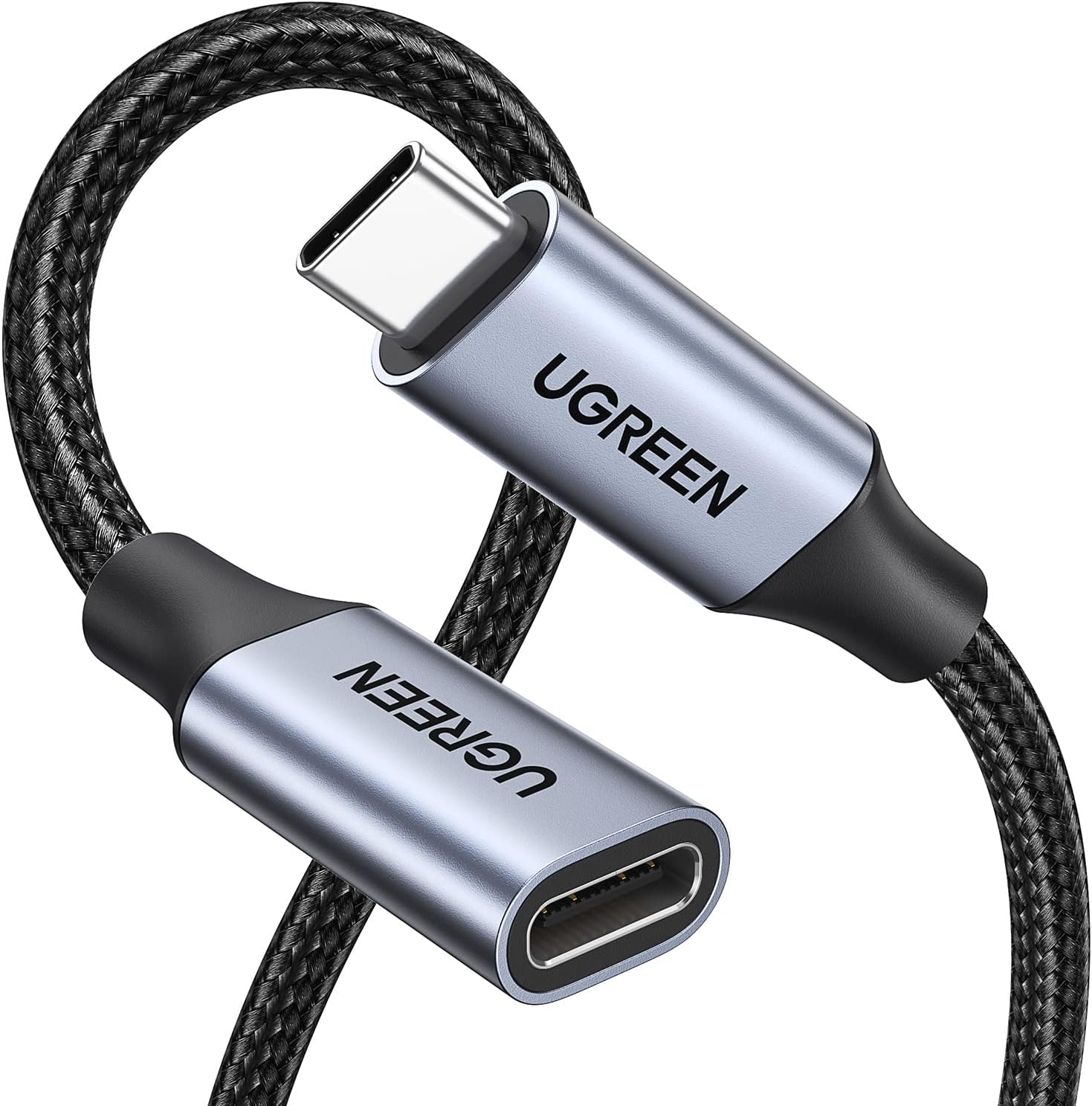 Gen2 100 W Thunderbolt 3 Type-C to Type-C Örgülü Uzatma Kablosu 50 cm
