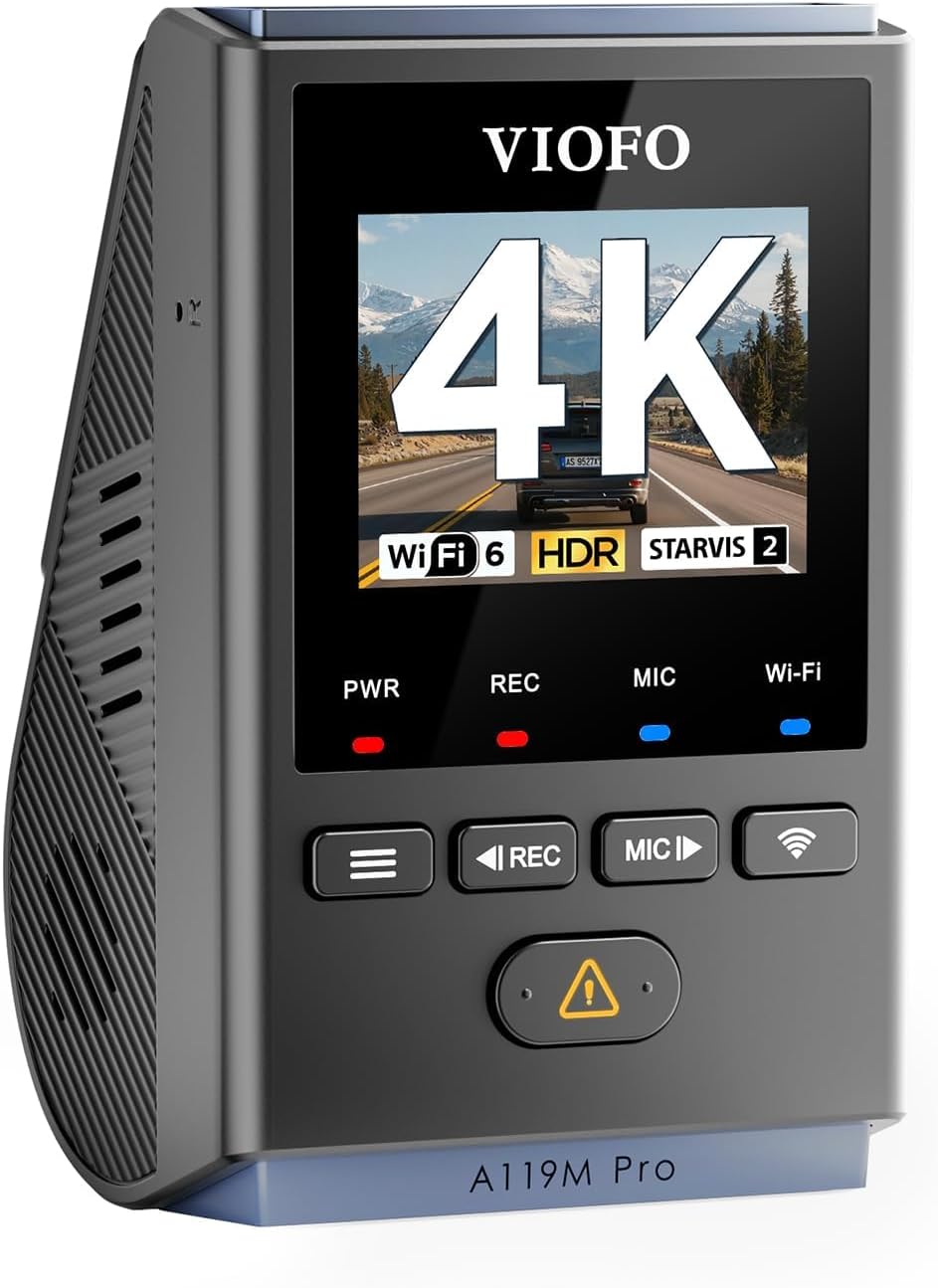 A119M Pro 4K HDR Sony STARVIS 2 Sensörlü Wi-Fi 6 GPS'li Araç Kamerası