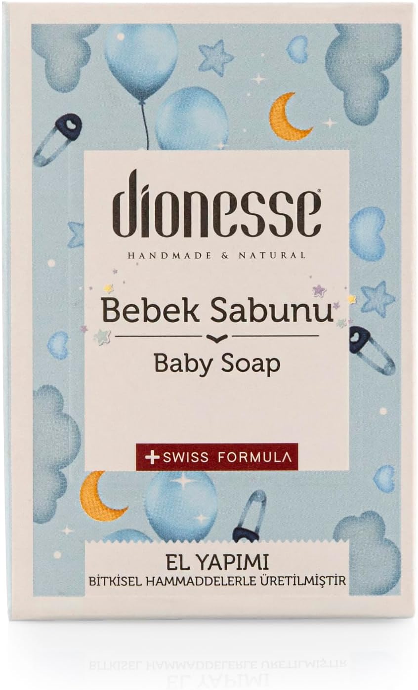100% El Yapımı ve Doğal Bebek Sabunu 90 gr - Bitkisel Gliserin, Doğal Yağlar ile Bebeğiniz İçin Saç ve Vücut Temizleyici Sabun