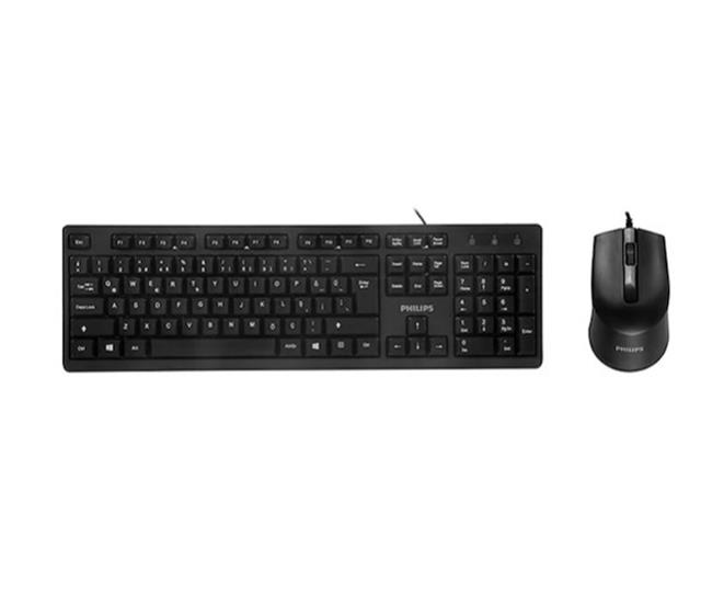SPT6234B USB 1.2 Metre Kablolu Ofis Tipi Siyah Numpadli Türkçe Q Klavye Mouse Seti