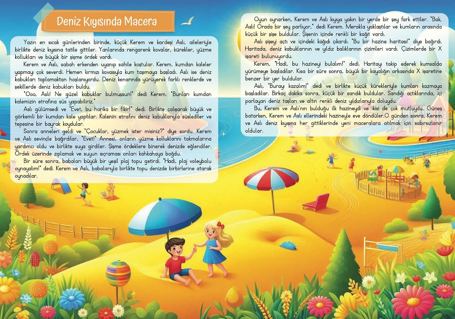 Kes Boya Yapıştır Hikayeyi Sen Renklendir Kes Yapıştır Aktivite Kitabı (Tuk)