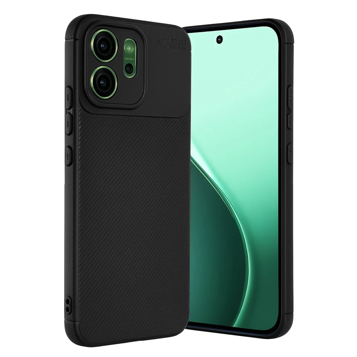 Oppo Reno 14 Auto Focus Karbon Kapak - Siyah