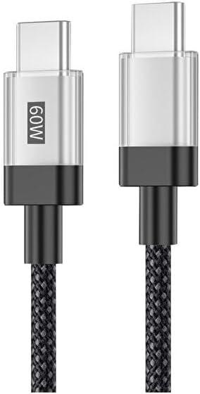 60W PD 3.0 Limpio Type-C to Type-C Hızlı Şarj ve Data Kablosu 1m Siyah
