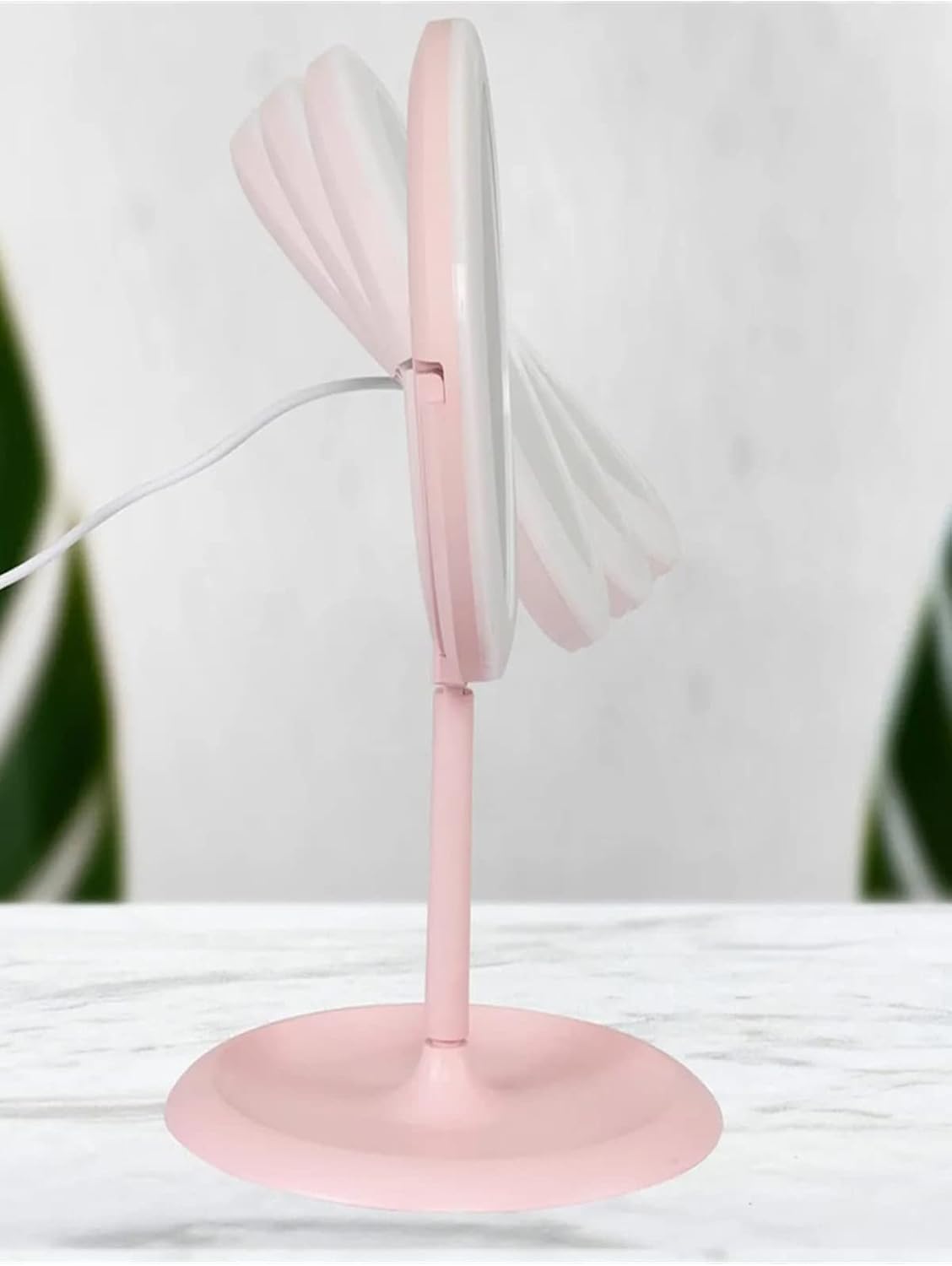 Dokunmatik Led Işıklı Usb Li Yuvarlak Masa Üstü Makyaj Aynası Güzellik Ledli Makyaj Aynası