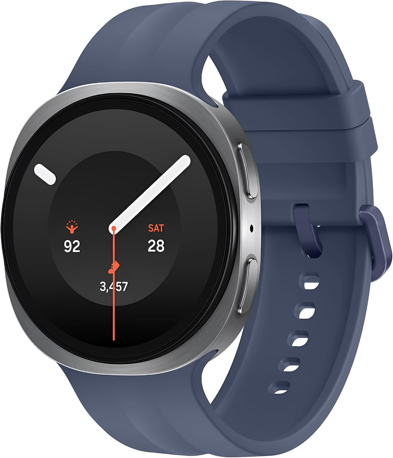 Samsung Galaxy Watch 9/8 (40mm/44mm) ve Watch 8 Classic (46mm) ile Uyumlu Hafif ve Yumuşak Oluklu Tasarım Spor Silikon Kordon