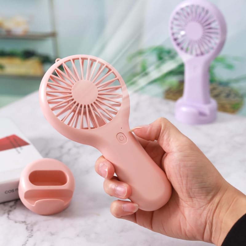 DD5002 Telefon Standlı 3 Kademeli Mini Vantilatör Portatif Soğutucu Fan El Fanı (Beyaz)