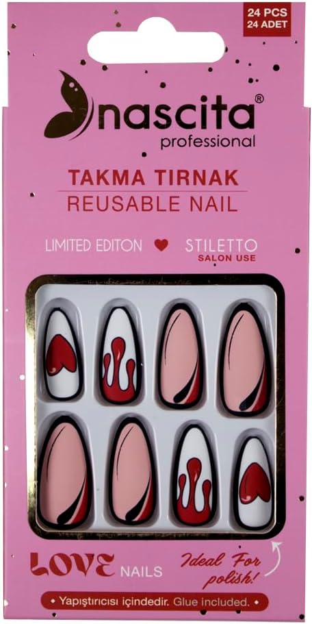Love Serisi Stiletto Takma Tırnak
