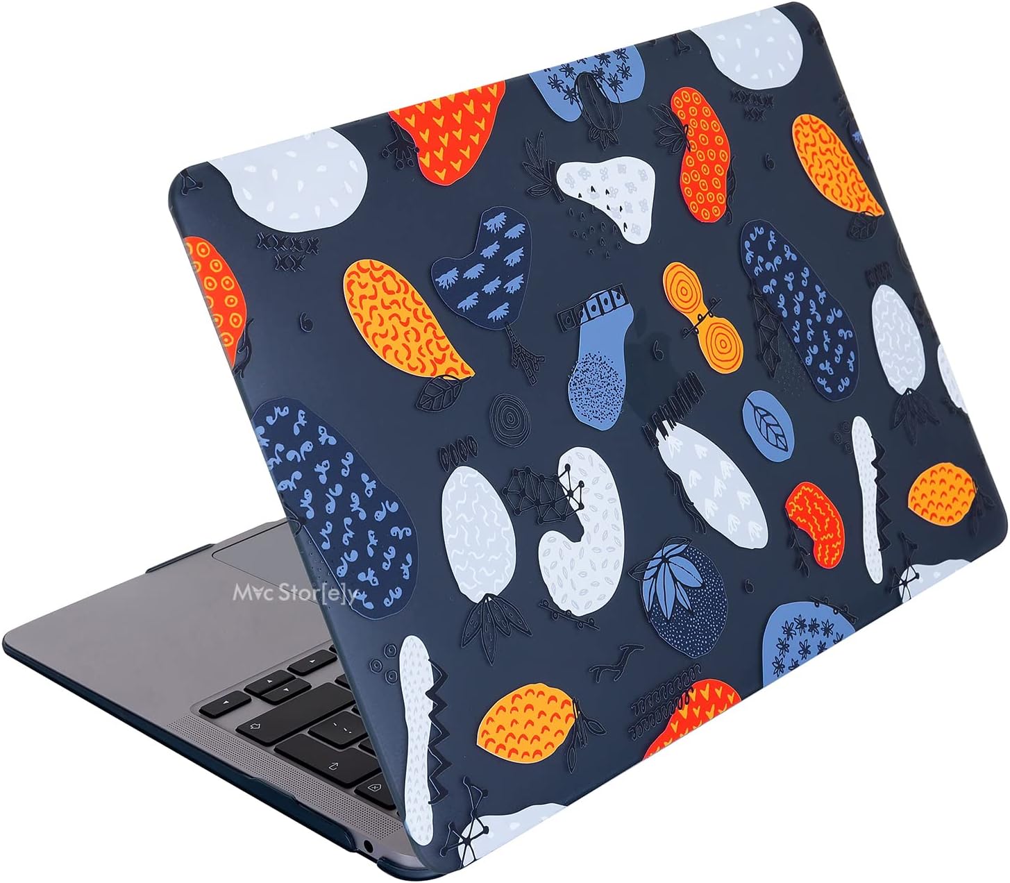 MacBook Air 13 Kılıfı A2337 M1 A2179 A1932 Uyumlu Özel Sanatsal Desenli Hard Case Sert Koruyucu Kapak Mat Yüzey Çizilmeye Dayanıklı Siyah