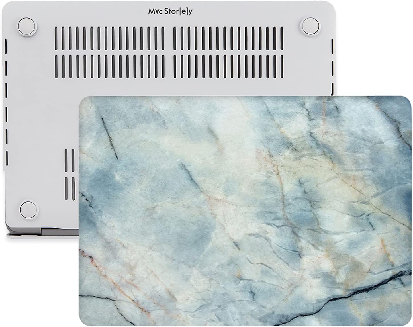 Macbook Air Kılıf 13 inç Mermer11NL Eski USB Girişli Model 2010-2017 A1369 A1466 ile Uyumlu R-34
