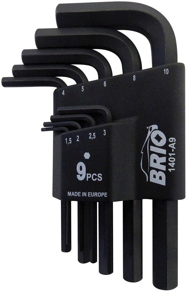BRİO ALLEN ANAHTAR SETİ KISA 9 PARÇA 1,5-10 MM