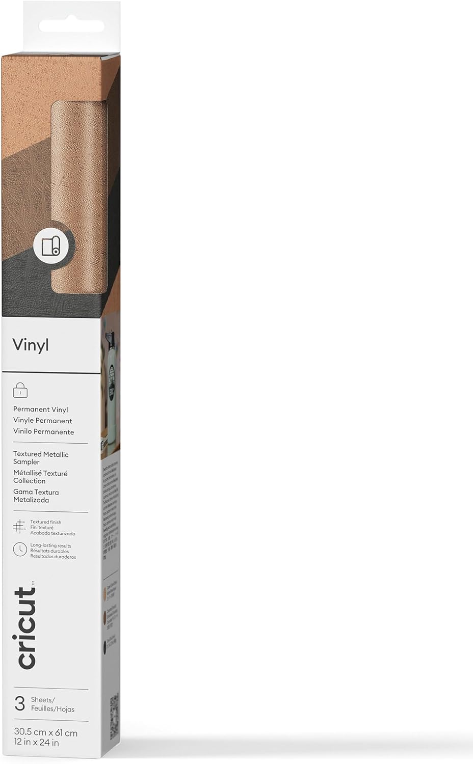 2011833 Premium Vinil Kalıcı 30X60Cm 3 Sayfa Desenli Metalik
