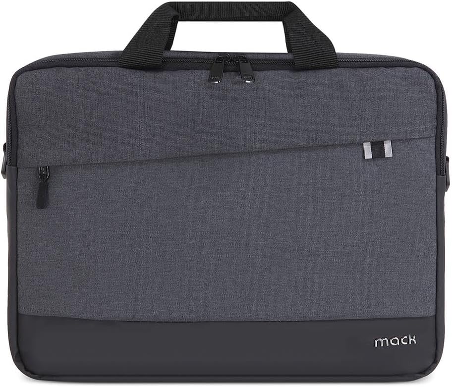 Unicity Eco MCE-1101 Çevre Dostu Laptop Çantası, YKK Fermuarlı Macbook Çantası, MacBook Air/Pro ile Uyumlu Bilgisayar Çantası, Erkek Kadın 15.6 inç Notebook El Çantası, Siyah