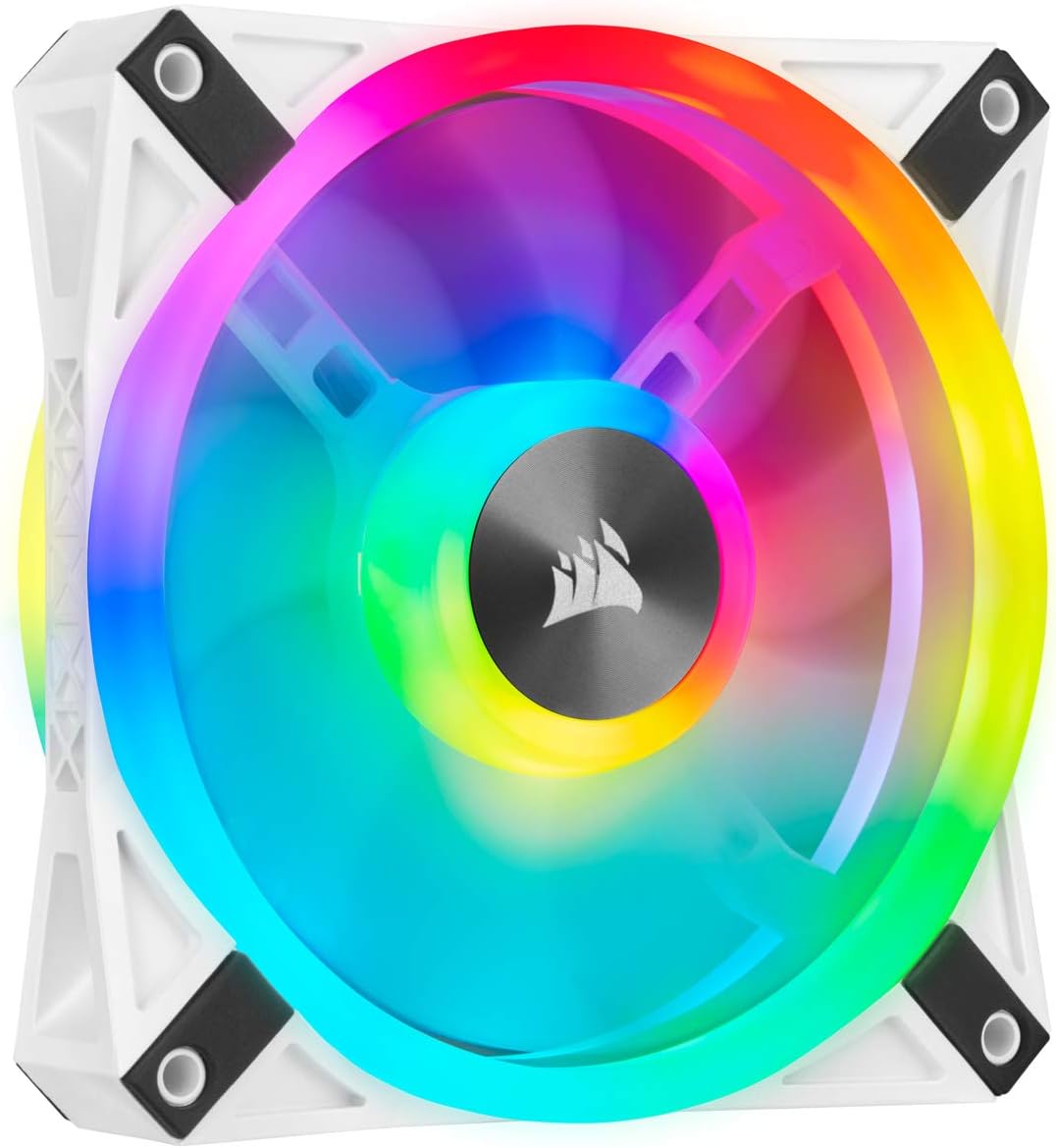 QL Serisi, iCUE QL120 RGB Beyaz, 120mm, PWM, RGB Fan (CO-9050103-WW)
