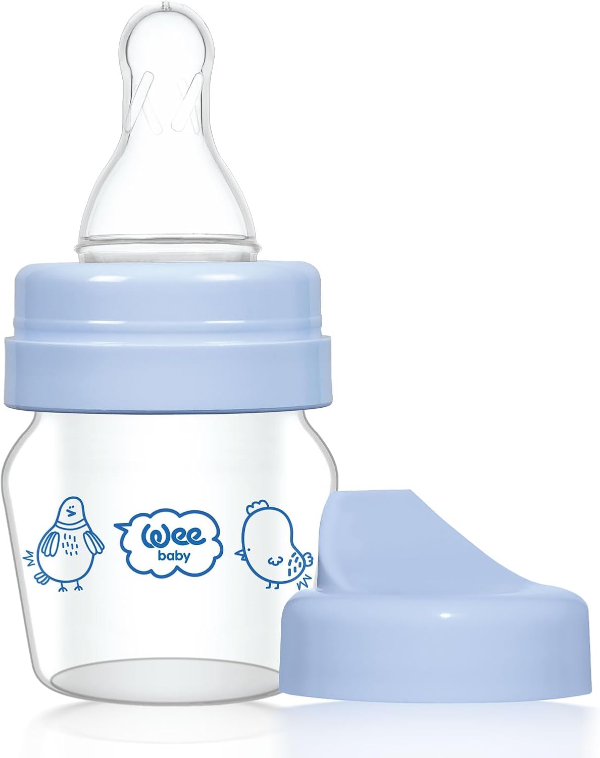 Mini Cam Alıştırma Bardağı Seti 30 ml - Mavi