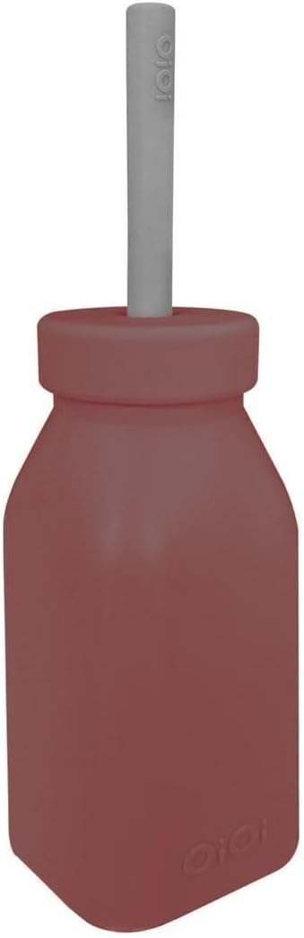 Hüp + Up - Şişe + Pipet - Velvet Rose/Powder Grey