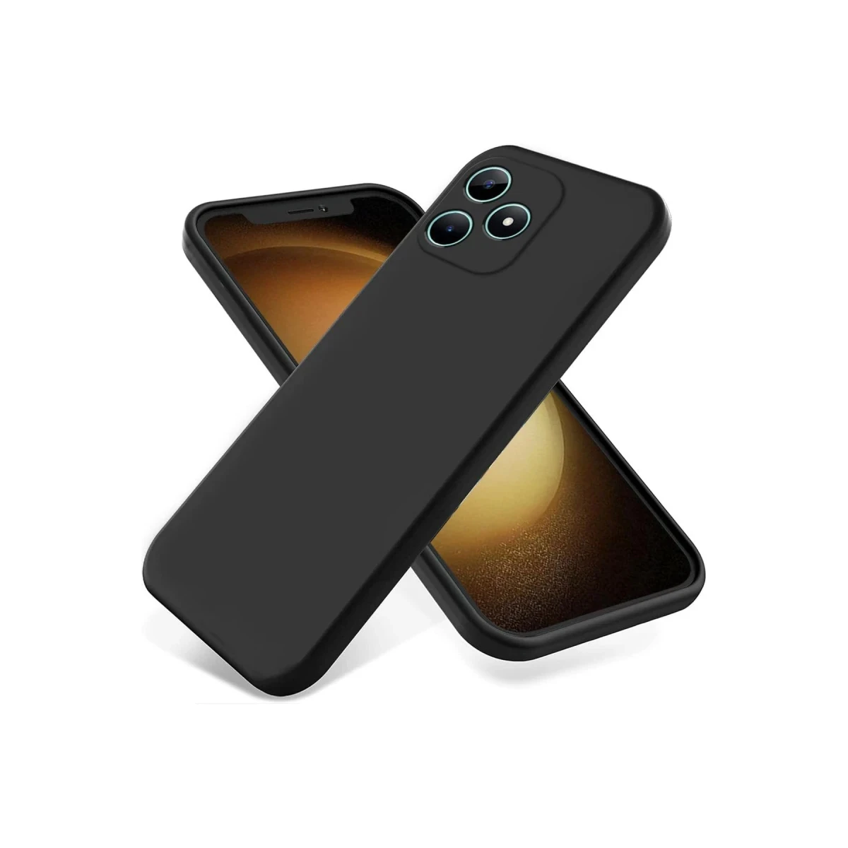 Realme Note 50 4G Kılıf First Silikon - Siyah