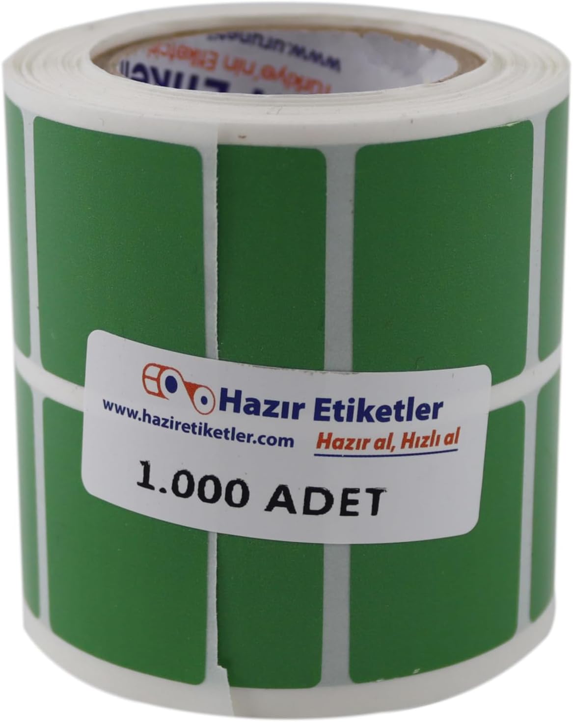 Kırılgan Güvenlik Etiketi, 30mm x 25mm Ruloda 1000 Adet Yeşil Renk Elektronik Etiketi, Rulonun Kuka Çapı 40mm'dir
