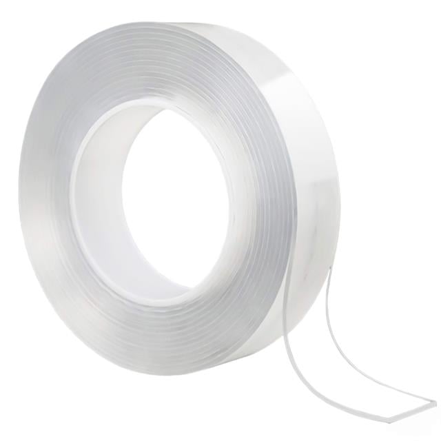 30mm 3 Metre Çift Taraflı Nano Teknoloji Süper Yapıştırıcı Şeffaf Bant