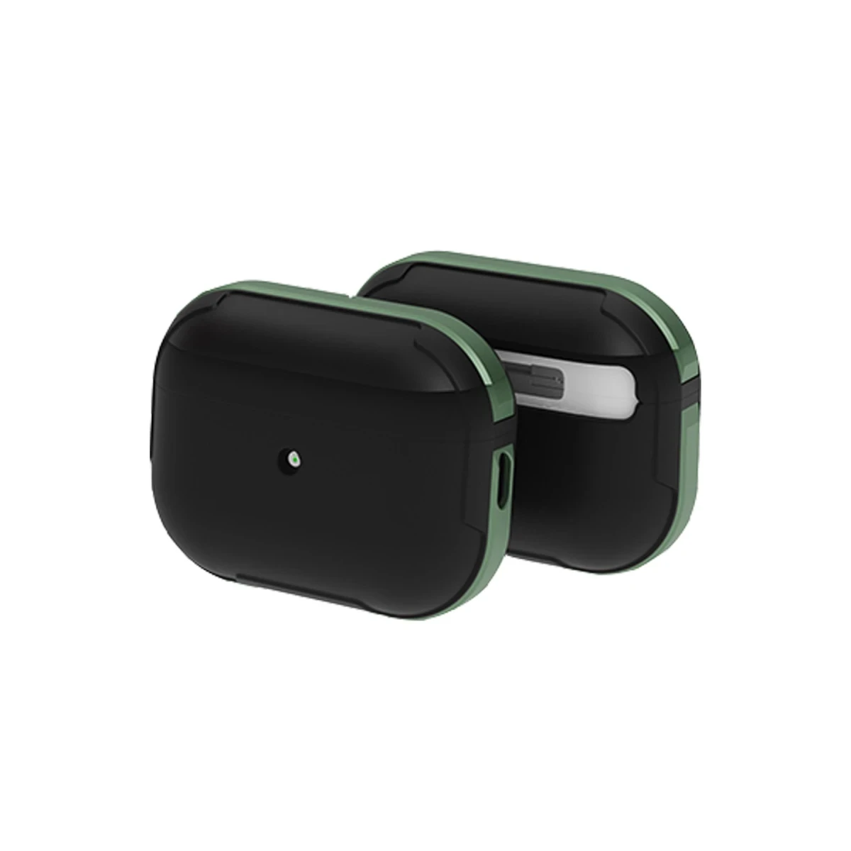 Movenchy Apple Airpods Pro 2 (2.nesil) MO-A8 Armor Kılıf - Koyu Yeşil