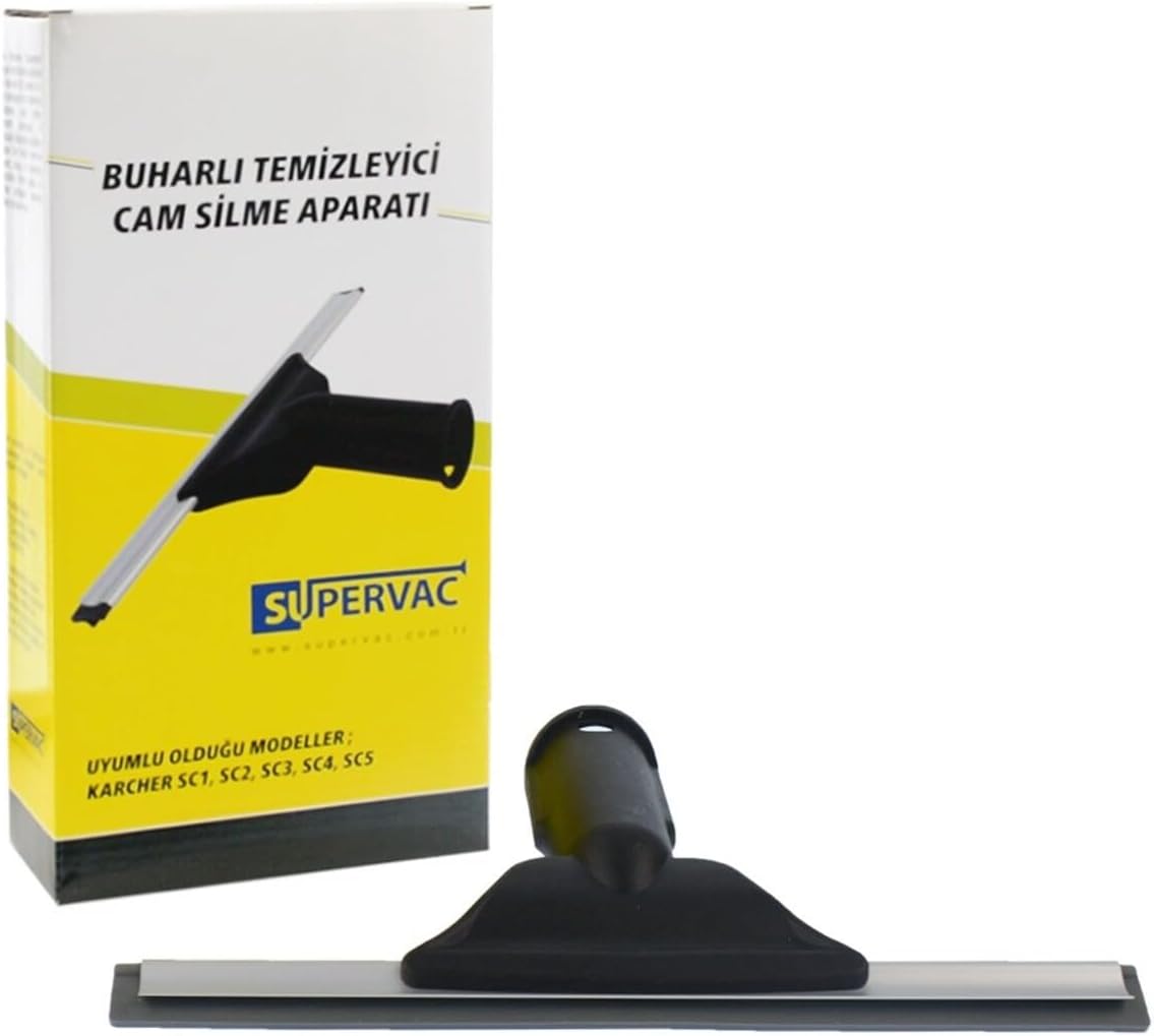 SC Serisi Buharlı Temizleyiciler için Cam Temizleme Aparatı Lastik Silici, Karcher ile uyumlu