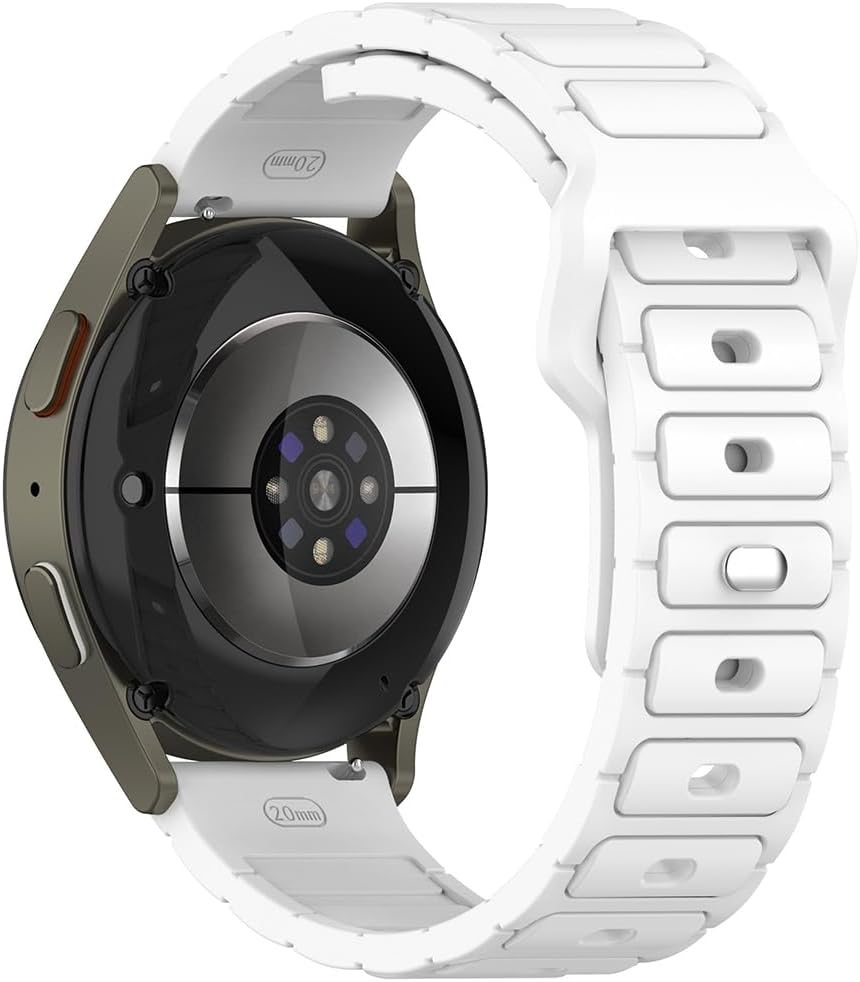 Huawei GT2 46mm ile Uyumlu CNS KRD-132 22mm Silikon Kordon Strap Kayış - Beyaz
