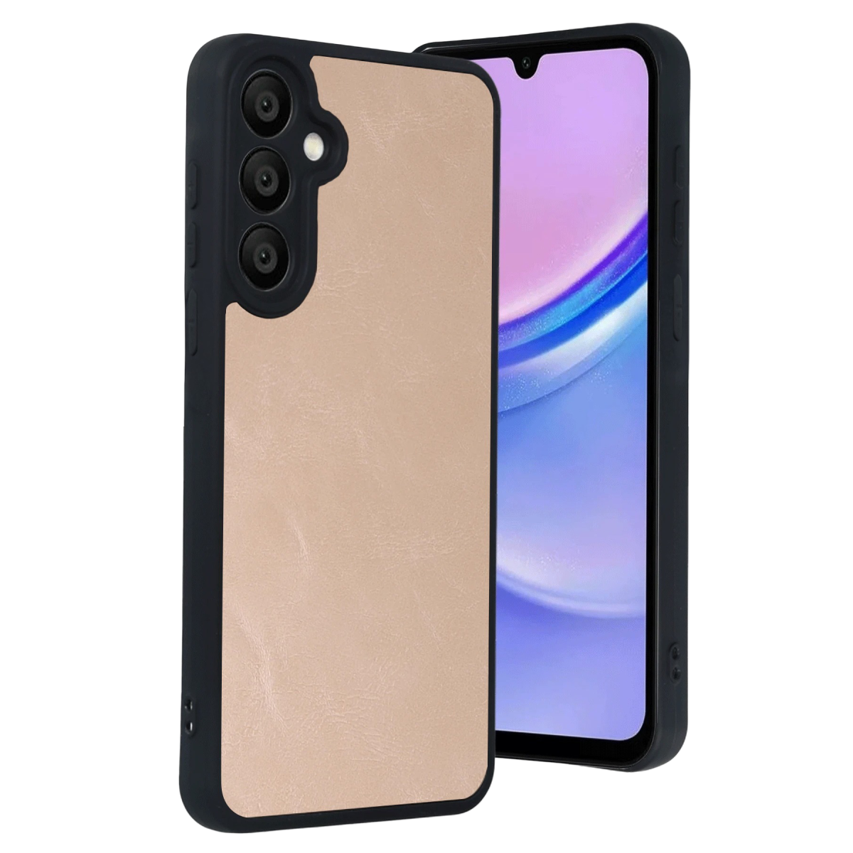 Samsung Galaxy A57 5G Aras Deri Kapak - Pudra