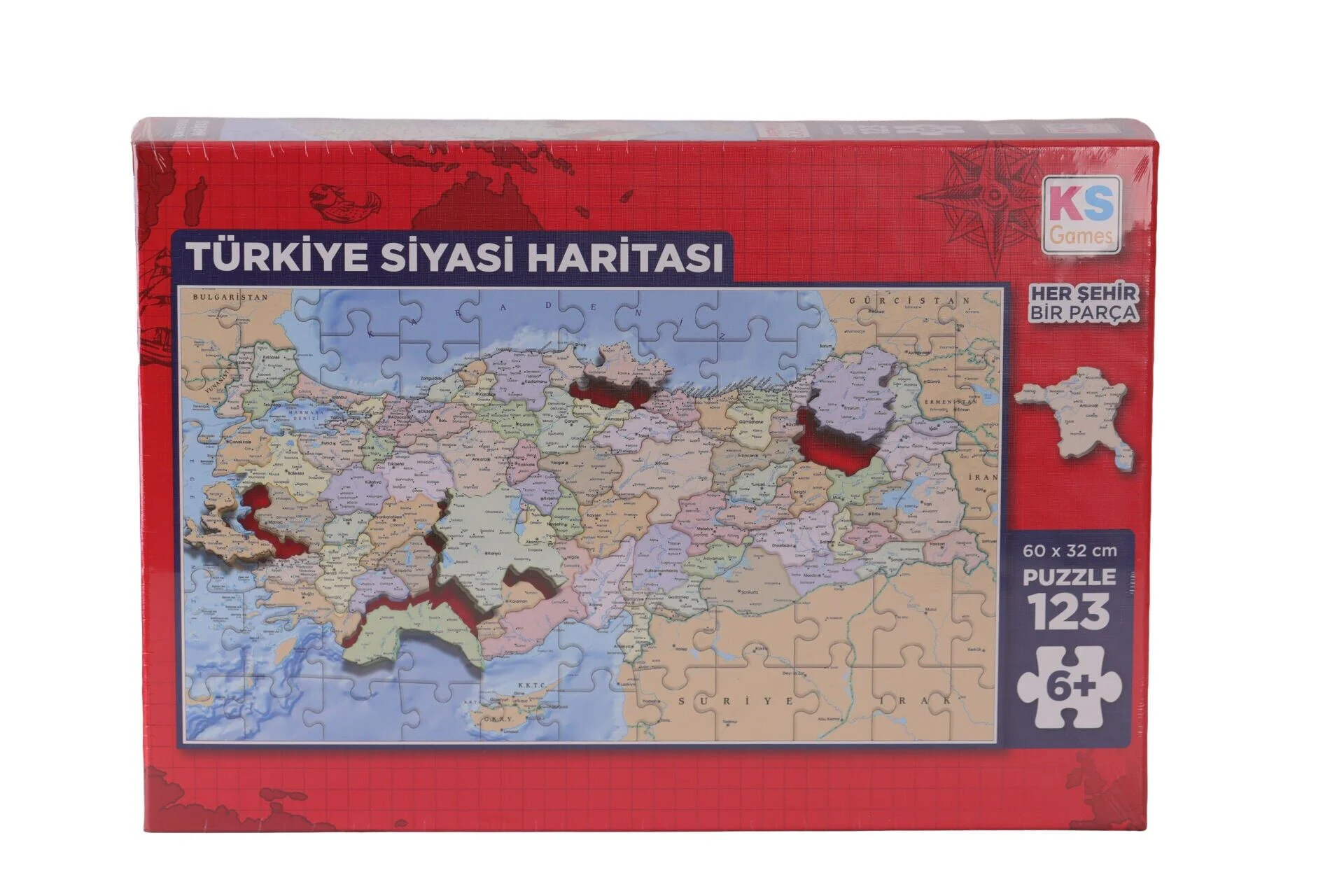 31749 Puzzle 123 Türkiye Siyasi Haritası