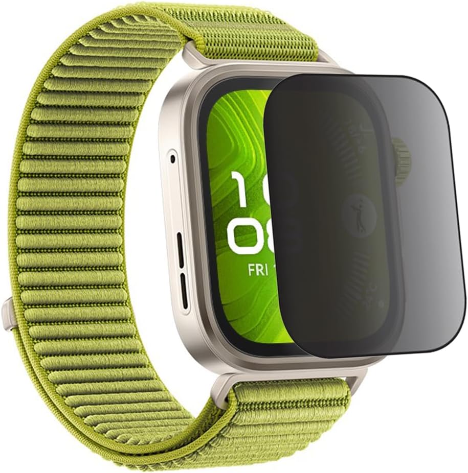 Huawei Watch Fit 4 PRO için Privacy Gizlilik (Anti-Spy) Ekran Koruyucu (2 Adet), Mat, Parmak İzi Bırakmaz, Yandan Görünmeyi Engeller