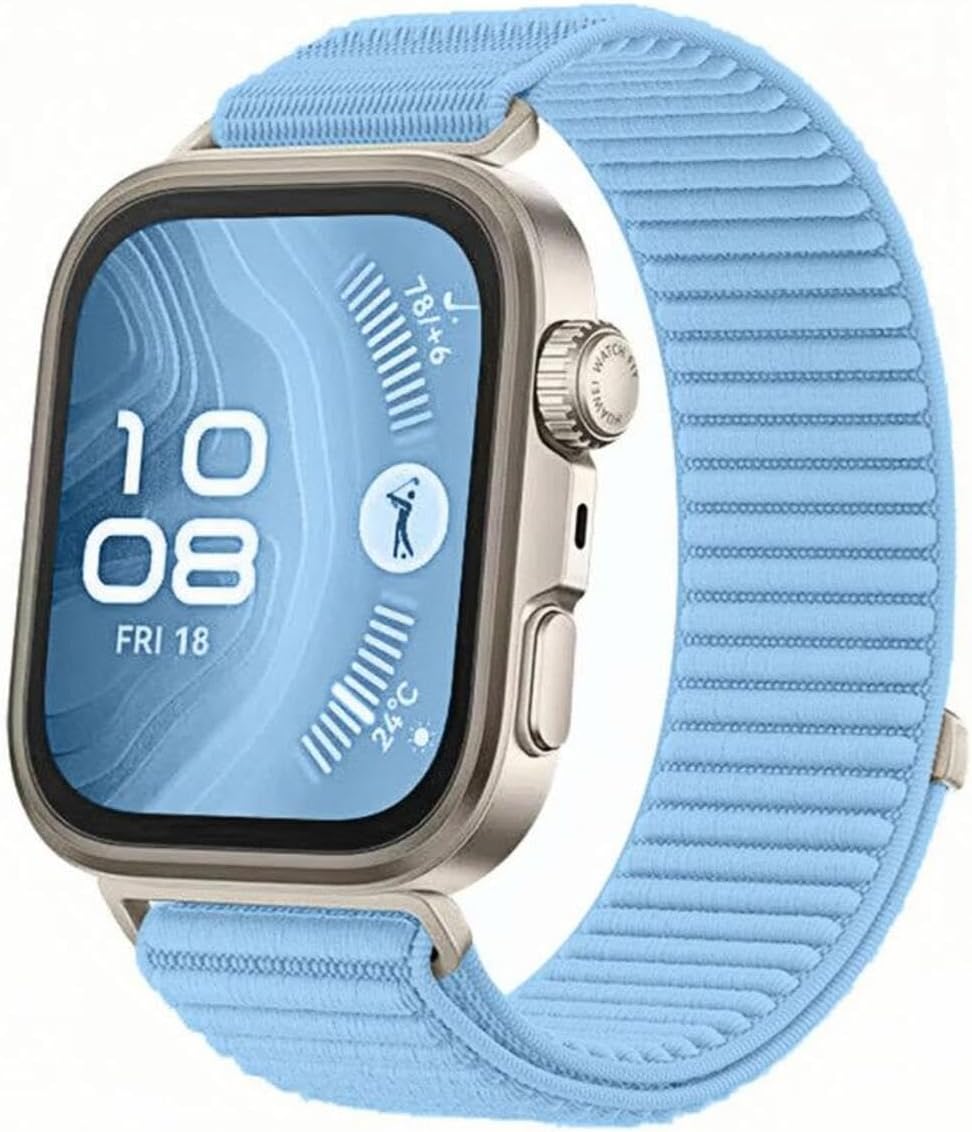Huawei ile uyumlu Watch Fit 4/Fit 4 Pro/Fit 3 Kordon Dalgalı Cırt Cırt Hasır Kordon