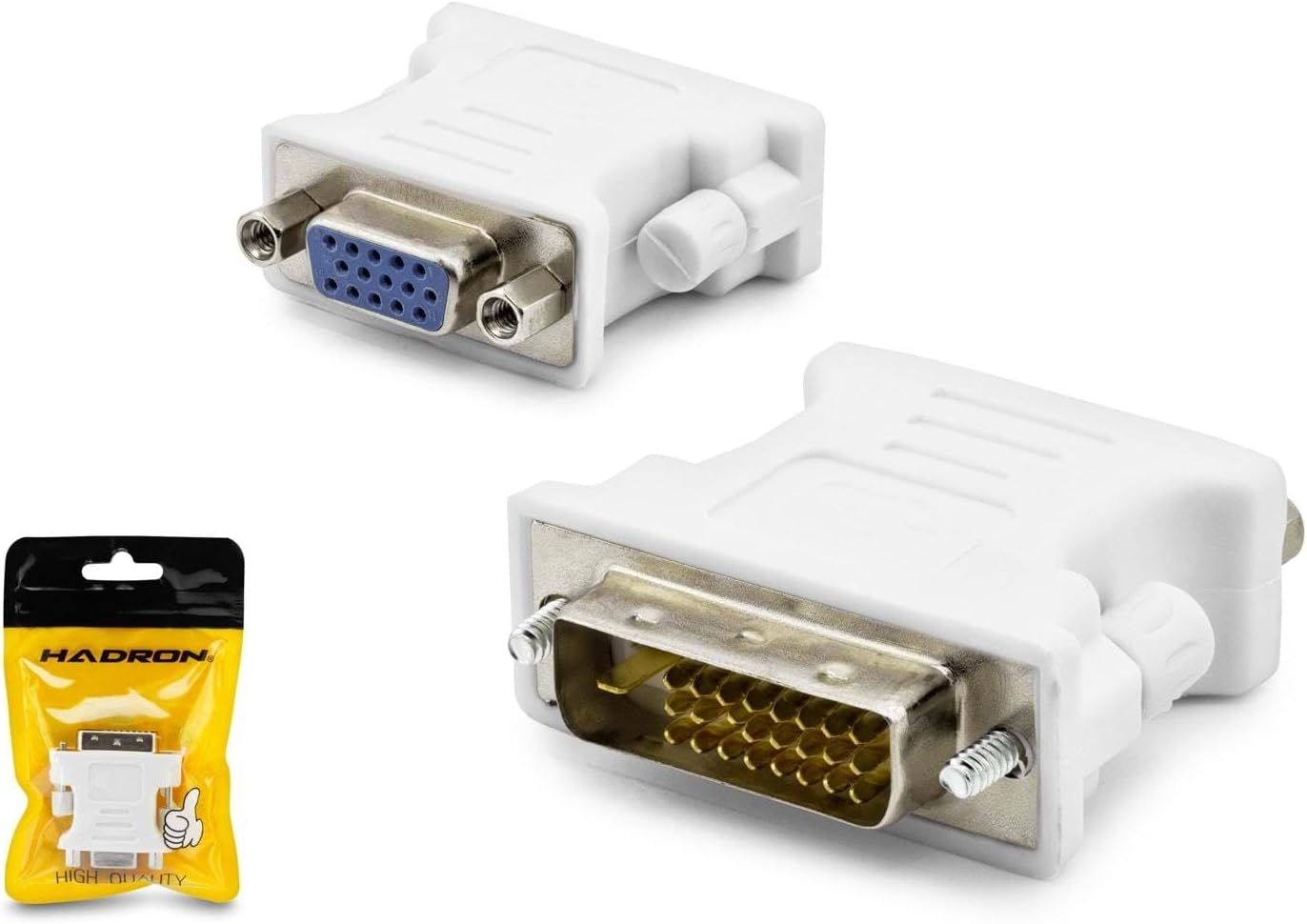 HDX1304 DVI (E) 24+1 - VGA (D) Dönüştürücü Adaptör - Beyaz