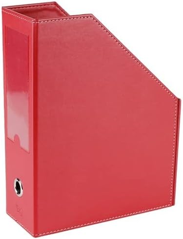 Magazinlik Suni Deri Masa Üstü Düzenleyici 23 * 30 * 9 cm. Kırmızı