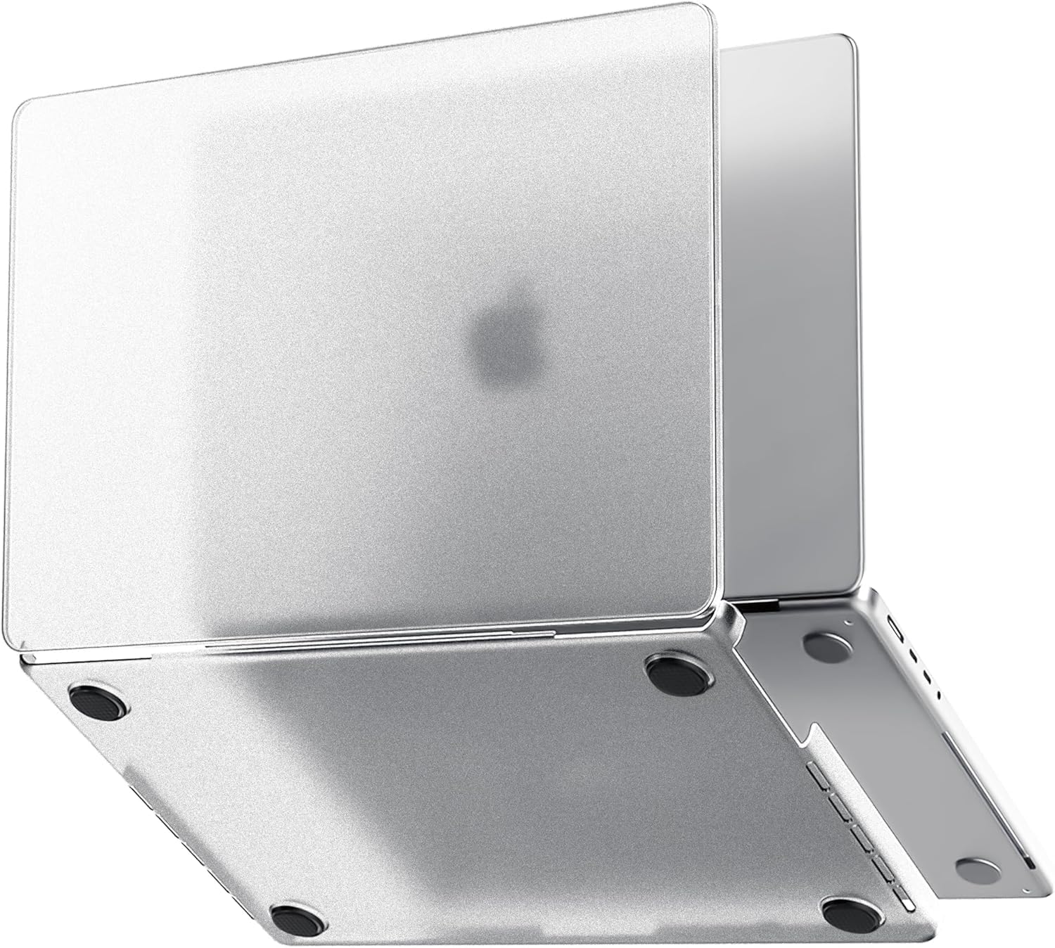 MacBook Air 13,6 ile Uyumlu M4 (A3240) M3 (A3113) M2 (A2681) Polikarbonat Sert Koruyucu Çizilme ve Darbe Önleyici Kılıf (Mat-Şeffaf, 13.6 inç 2022-2023-2024-2025)