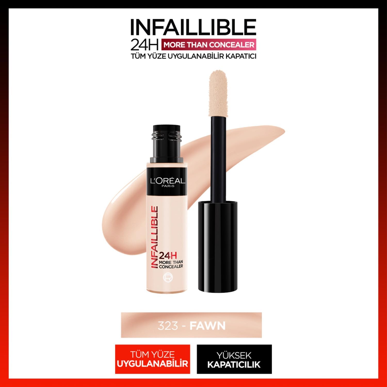 Infaillible Tüm Yüze Uygulanabilir Kapatıcı - 323 Fawn