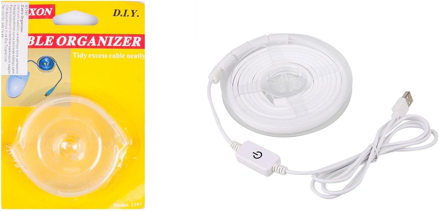 KABLO DÜZENLEYİCİ TOPARLAYICI APARAT 2 ADET 6X6X1CM