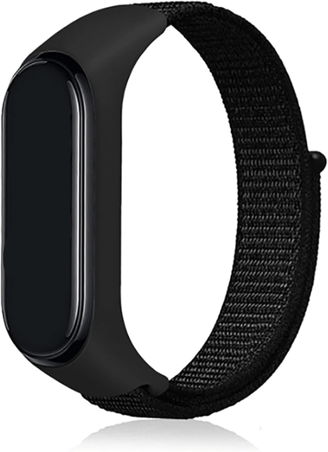 Xiaomi Mi Band 7 İle Uyumlu Kordon Ayarlanabilir Naylon Elastik Spor Yedek Bileklik Renkli Kayışı Kaliteli Hasır Örme Kordon Kayış (Siyah)