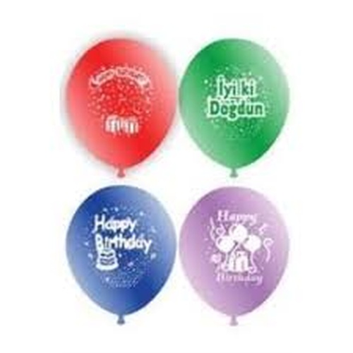 Doğum Günü İyiki Doğdun Balon 12İNC 100 Parça