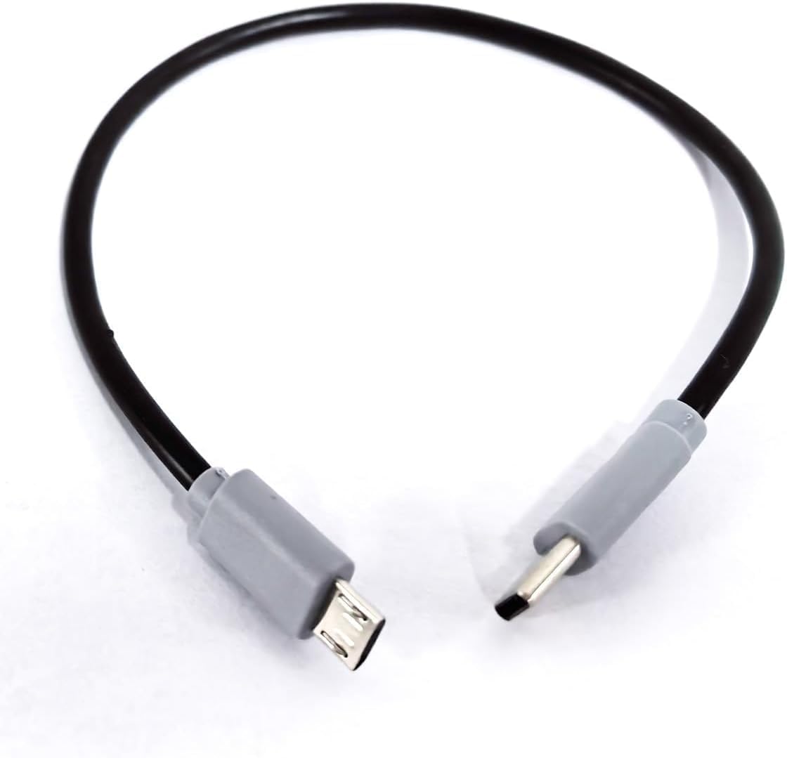 Type-C to Mikro USB Kablosu, USB Tip C - Mikro B OTG Kablosu Erkek - Erkek Şarj Veri İletimi, 25 Santimetre Kablo (ZR796-25cm Kablo)